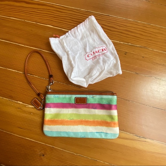 Coach colorful wristlet - Picture 3 of 5